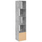 vidaXL Bookcase Concrete Grey 40x36x189 cm Engineered Wood