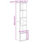 vidaXL Bookcase Concrete Grey 40x36x189 cm Engineered Wood