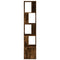 vidaXL Bookcase Smoked Oak 40x36x189 cm Engineered Wood