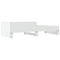 vidaXL Bed Frame without Mattress White 75x190 cm Small Single Engineered Wood