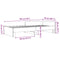 vidaXL Bed Frame without Mattress White 75x190 cm Small Single Engineered Wood