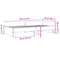 vidaXL Bed Frame without Mattress Black 75x190 cm Small Single Engineered Wood