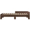 vidaXL Bed Frame without Mattress Brown Oak 75x190 cm Small Single Engineered Wood