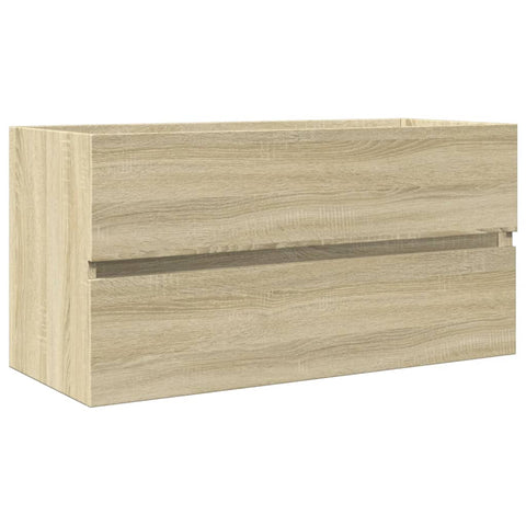 vidaXL Sink Cabinet Sonoma Oak 90x38.5x45 cm Engineered Wood