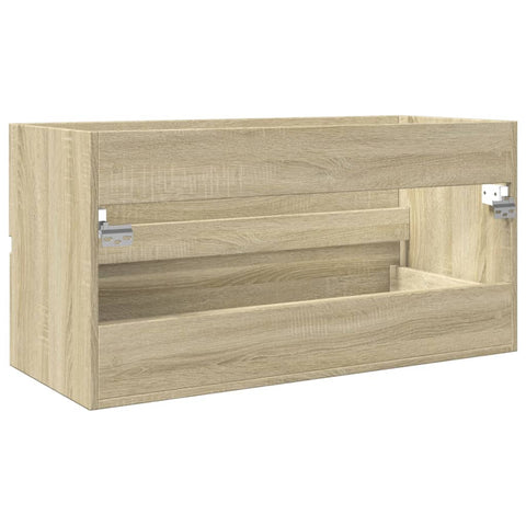 vidaXL Sink Cabinet Sonoma Oak 90x38.5x45 cm Engineered Wood