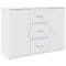 vidaXL Sideboard White 90.5x29.5x65 cm Engineered Wood