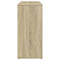 vidaXL Sideboard Sonoma Oak 90.5x29.5x65 cm Engineered Wood