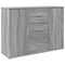vidaXL Sideboard Grey Sonoma 90.5x29.5x65 cm Engineered Wood