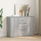 vidaXL Sideboard Grey Sonoma 90.5x29.5x65 cm Engineered Wood