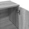 vidaXL Sideboard Grey Sonoma 90.5x29.5x65 cm Engineered Wood