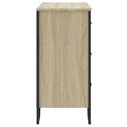 vidaXL Chest of Drawers Sonoma Oak 91x35.5x74.5 cm Engineered wood