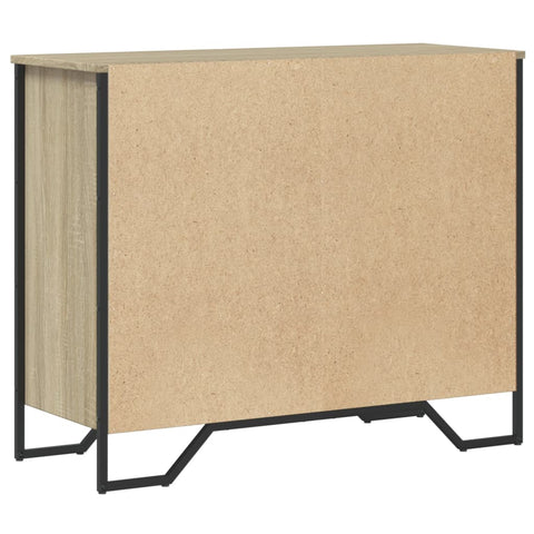 vidaXL Chest of Drawers Sonoma Oak 91x35.5x74.5 cm Engineered wood