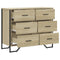 vidaXL Chest of Drawers Sonoma Oak 91x35.5x74.5 cm Engineered wood