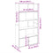 vidaXL Bookcase Black 100x36x189 cm Engineered Wood