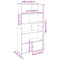 vidaXL Bookcase Sonoma Oak 100x36x189 cm Engineered Wood