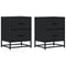 vidaXL Bedside Cabinets 2 pcs Black 40x31x50 cm Engineered Wood