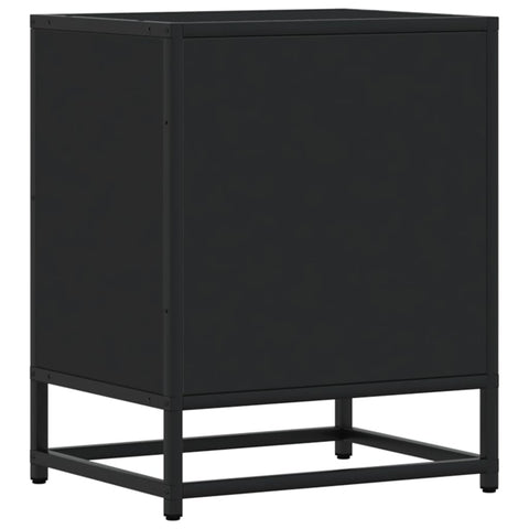 vidaXL Bedside Cabinets 2 pcs Black 40x31x50 cm Engineered Wood