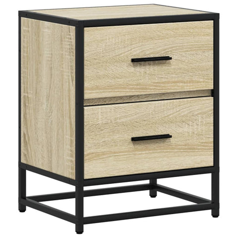 vidaXL Bedside Cabinet Sonoma Oak 40x31x50 cm Engineered Wood
