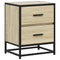 vidaXL Bedside Cabinet Sonoma Oak 40x31x50 cm Engineered Wood