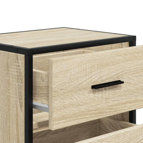 vidaXL Bedside Cabinets 2 pcs Sonoma Oak 40x31x50 cm Engineered Wood