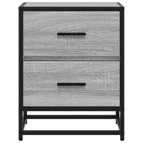 vidaXL Bedside Cabinet Grey Sonoma 40x31x50 cm Engineered Wood