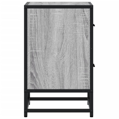 vidaXL Bedside Cabinet Grey Sonoma 40x31x50 cm Engineered Wood