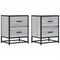 vidaXL Bedside Cabinets 2 pcs Grey Sonoma 40x31x50 cm Engineered Wood