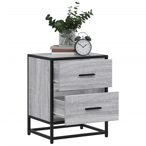 vidaXL Bedside Cabinets 2 pcs Grey Sonoma 40x31x50 cm Engineered Wood