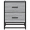 vidaXL Bedside Cabinets 2 pcs Grey Sonoma 40x31x50 cm Engineered Wood