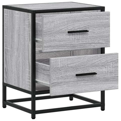 vidaXL Bedside Cabinets 2 pcs Grey Sonoma 40x31x50 cm Engineered Wood