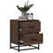 vidaXL Bedside Cabinet Brown Oak 40x31x50 cm Engineered Wood