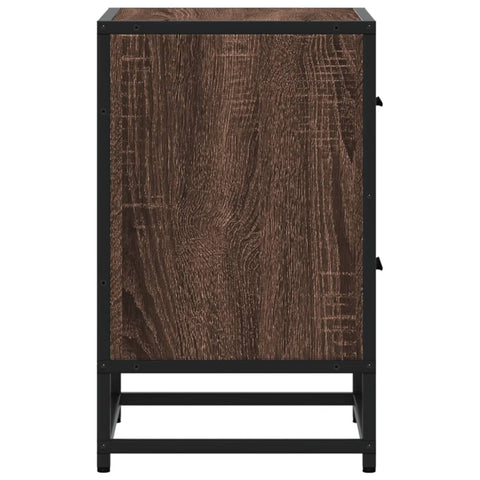 vidaXL Bedside Cabinet Brown Oak 40x31x50 cm Engineered Wood