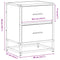 vidaXL Bedside Cabinet Brown Oak 40x31x50 cm Engineered Wood
