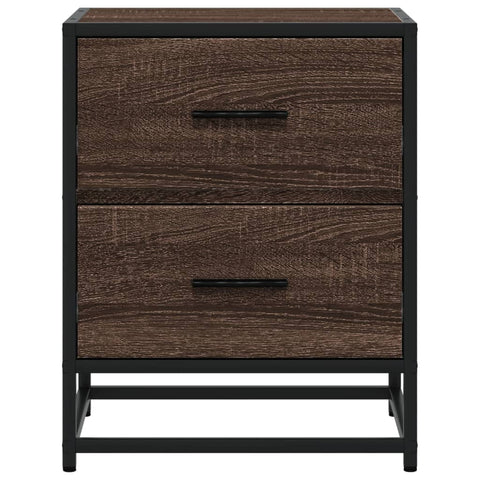 vidaXL Bedside Cabinets 2 pcs Brown Oak 40x31x50 cm Engineered Wood