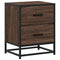 vidaXL Bedside Cabinets 2 pcs Brown Oak 40x31x50 cm Engineered Wood