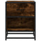vidaXL Bedside Cabinet Smoked Oak 40x31x50 cm Engineered Wood
