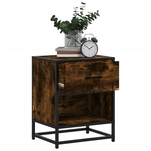 vidaXL Bedside Cabinets 2 pcs Smoked Oak 40x31x50 cm Engineered Wood