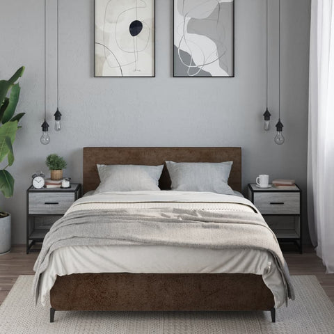 vidaXL Bedside Cabinets 2 pcs Grey Sonoma 40x31x50 cm Engineered Wood