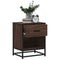 vidaXL Bedside Cabinet Brown Oak 40x31x50 cm Engineered Wood