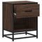 vidaXL Bedside Cabinet Brown Oak 40x31x50 cm Engineered Wood