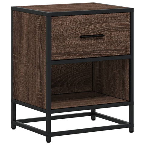 vidaXL Bedside Cabinets 2 pcs Brown Oak 40x31x50 cm Engineered Wood