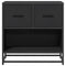 vidaXL Bedside Cabinet Black 60x31x60 cm Engineered Wood and Metal