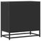vidaXL Bedside Cabinet Black 60x31x60 cm Engineered Wood and Metal