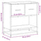 vidaXL Bedside Cabinet Black 60x31x60 cm Engineered Wood and Metal