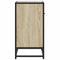 vidaXL Bedside Cabinet Sonoma Oak 60x31x60 cm Engineered Wood and Metal