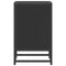 vidaXL Bedside Cabinet Black 40x31x50 cm Engineered Wood and Metal