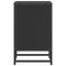 vidaXL Bedside Cabinets 2 pcs Black 40x31x50 cm Engineered Wood and Metal