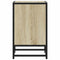vidaXL Bedside Cabinet Sonoma Oak 40x31x50 cm Engineered Wood and Metal