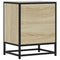 vidaXL Bedside Cabinets 2 pcs Sonoma Oak 40x31x50 cm Engineered Wood and Metal
