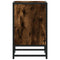 vidaXL Bedside Cabinet Smoked Oak 40x31x50 cm Engineered Wood and Metal